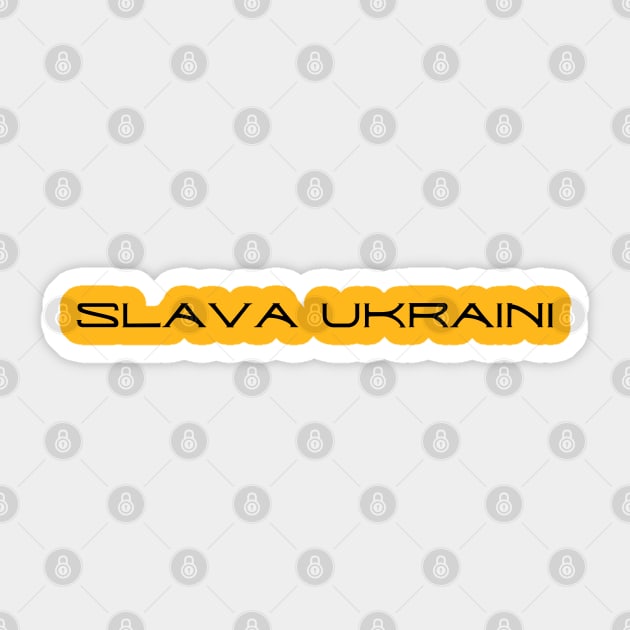 Slava Ukraini Sticker by Creatifly Graphic Tees